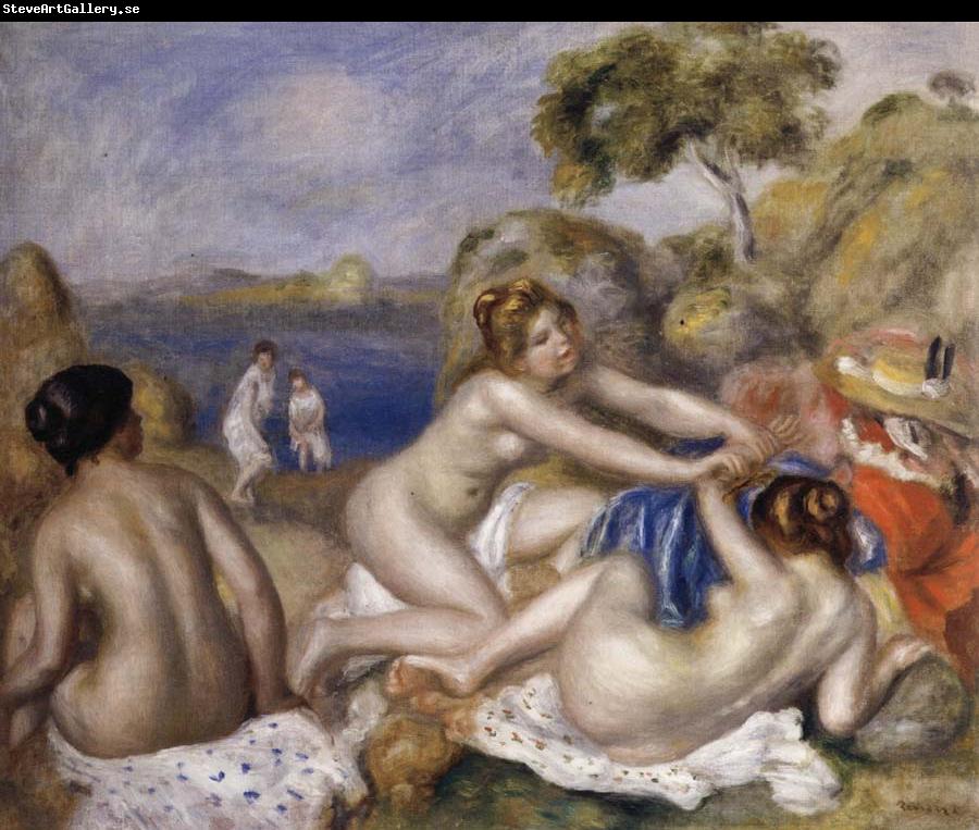 Pierre Renoir Three Bathers with a Crab